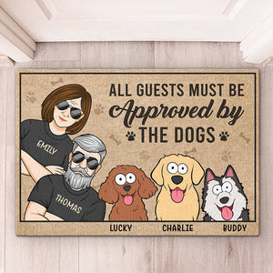 The Dog Rules This House - Dog Personalized Custom Home Decor Decorative Mat - House Warming Gift, Gift For Pet Owners, Pet Lovers