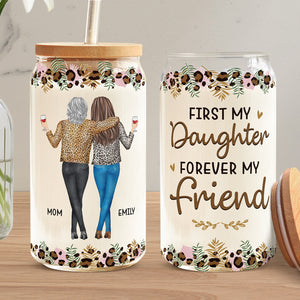 Sometimes You Forget You're Awesome - Family Personalized Custom Glass Cup, Iced Coffee Cup - Gift For Mom, Daughter