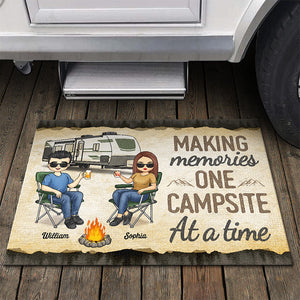 One Campsite At A Time - Camping Personalized Custom Home Decor Decorative Mat - House Warming Gift For Husband Wife, Camping Lovers