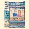 To My Beautiful Daughter - Family Personalized Custom Blanket - Christmas Gift From Mom