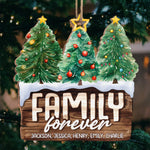 Custom Name Christmas Family Gifts - Personalized Ornament