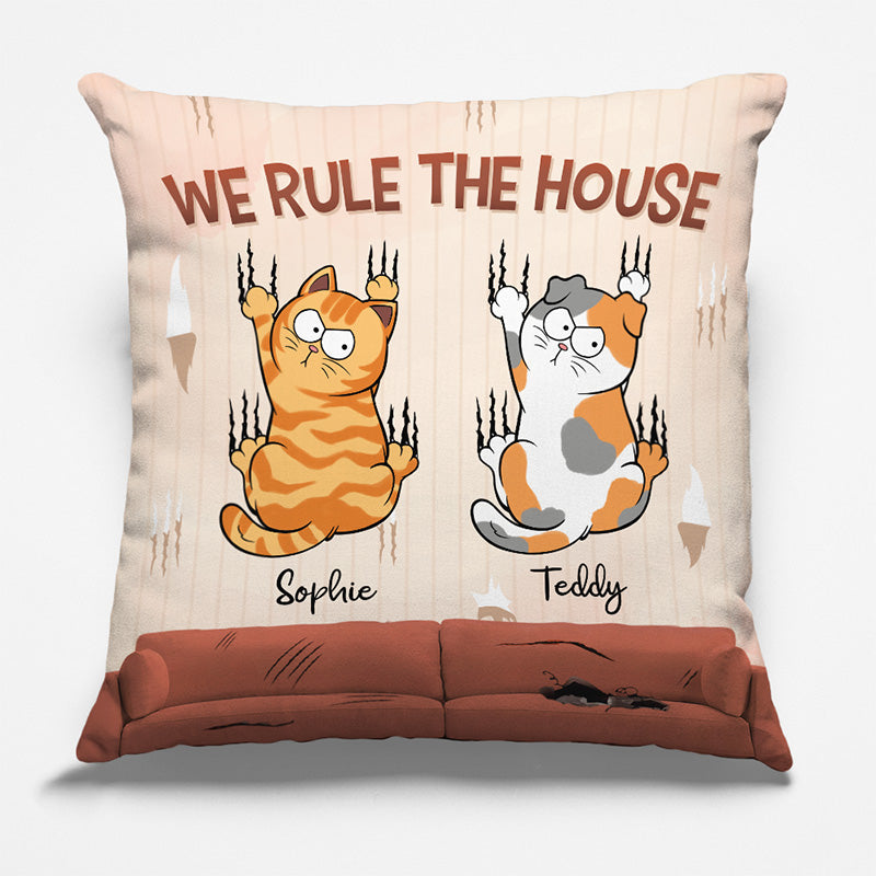 Life Is Better On The Couch - Cat Personalized Custom Pillow - Christmas Gift For Pet Owners, Pet Lovers