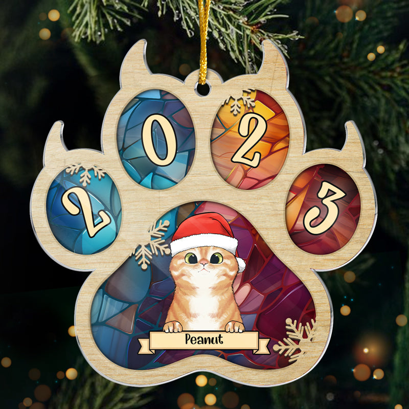 Have A Sweet Pawlidays - Dog & Cat Personalized Custom Ornament - Acrylic Paw Shaped - Christmas Gift For Pet Owners, Pet Lovers