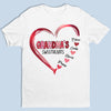 Les amoureux de grand-mère - T-shirt, sweat à capuche et sweat-shirt unisexe personnalisé pour la famille - Cadeau pour grand-mère