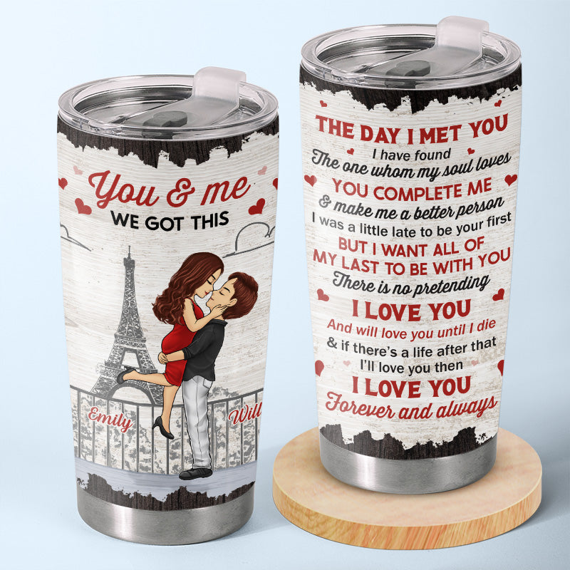 I'll Love You Until I Die - Couple Personalized Custom Tumbler - Christmas Gift For Husband Wife, Anniversary