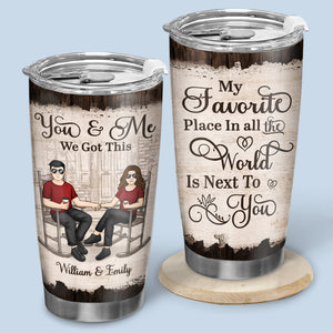 From Our First Kiss Till Our Last Breath - Couple Personalized Custom Tumbler - Gift For Husband Wife, Anniversary