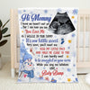 Custom Photo Very Soon You'll Meet Me - Family Personalized Custom Baby Blanket - Baby Shower Gift, First Christmas Gift, Christmas Gift For First Parents