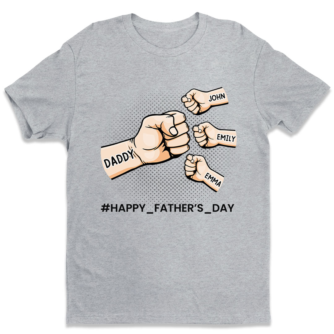 Thank You For Being Our Dad - Family Personalized Custom Unisex T-shirt Designed By Nutritious Direction