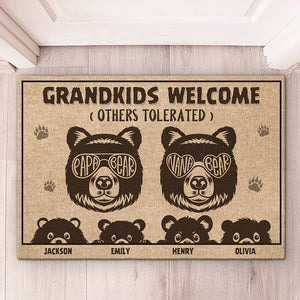 Nana's Warm Welcome - Family Personalized Custom Home Decor Decorative Mat - House Warming Gift, Gift For Grandpa, Grandma