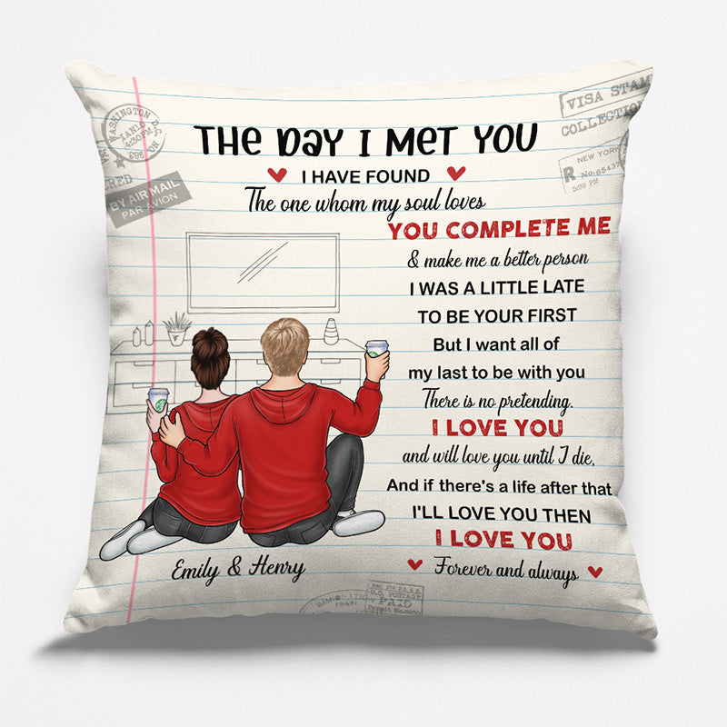 Buy Personalized Couple Fall Together Since Pillow, Custom Couple Valentine Pillow  Gift, Couple Pillow, Gift for Her, Him, Wife, Husband Online in India - Etsy