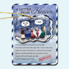 A Letter From Heaven - Memorial Personalized Custom Wooden Card With Pop Out Ornament - Christmas Gift, Sympathy Gift For Family Members