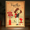 I'm Always Here For You - Couple Personalized Custom Frame Light Box - Gift For Husband Wife, Anniversary
