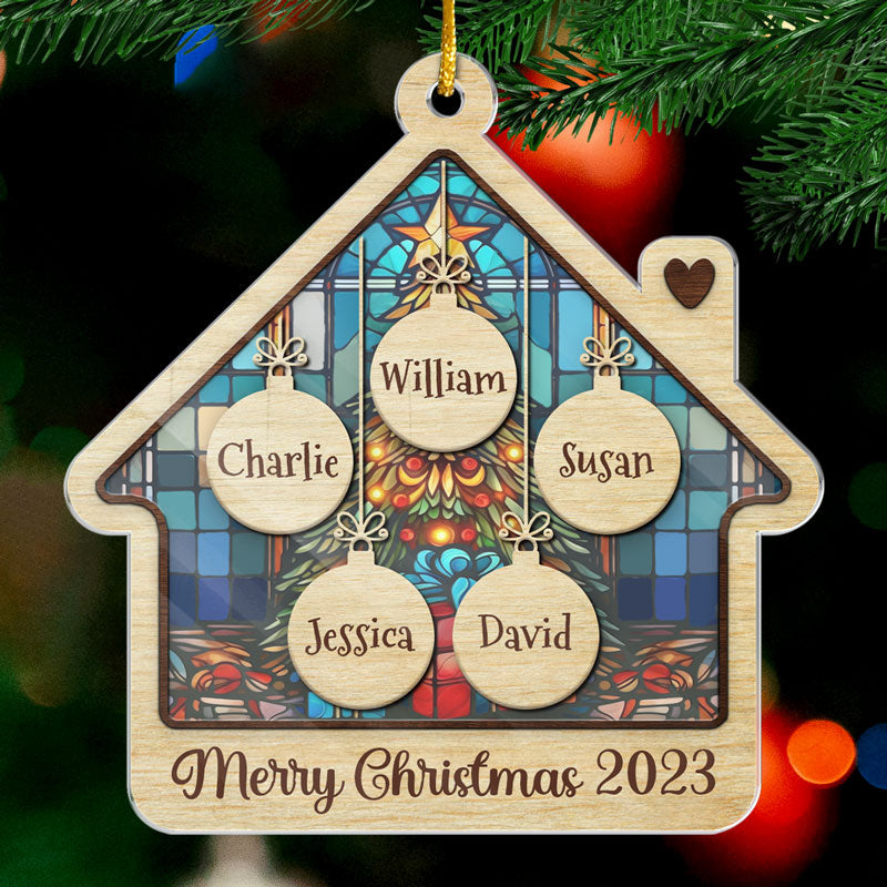 We’re All In This Together - Family Personalized Custom Ornament - Acrylic Custom Shaped - Christmas Gift For Family Members