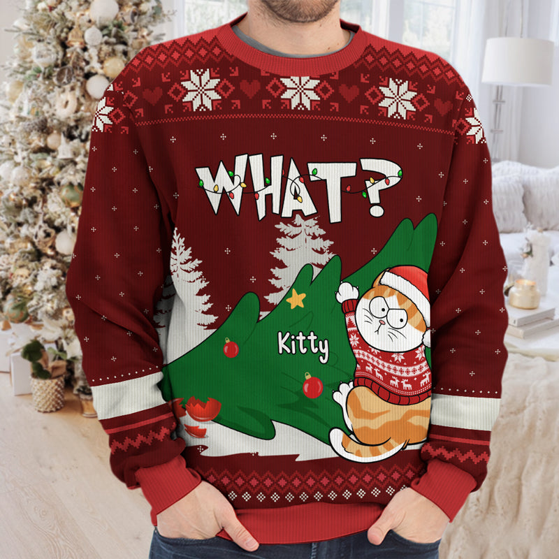 All I Want For Christmas Is You Cat Personalized Custom Ugly