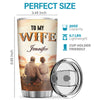 Our Home Ain't No Castle Our Life Ain't No Fairy Tale - Couple Personalized Custom Tumbler - Gift For Couple, Husband Wife, Anniversary, Engagement, Wedding, Marriage Gift