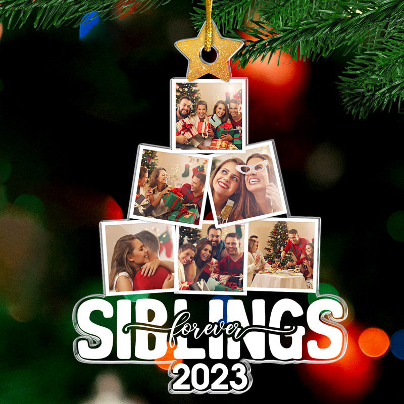Custom Photo Our Memories & Joy - Family Personalized Custom Ornament - Acrylic Custom Shaped - Christmas Gift For Family Members
