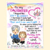 Best Wishes & Hugs - Family Personalized Custom Blanket - Birthday Gift From Mom, Grandma