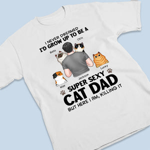 This Cat Dad Is The Sweetest Thing On Earth - Cat Personalized Custom Unisex T-shirt, Hoodie, Sweatshirt - Gift For Pet Owners, Pet Lovers