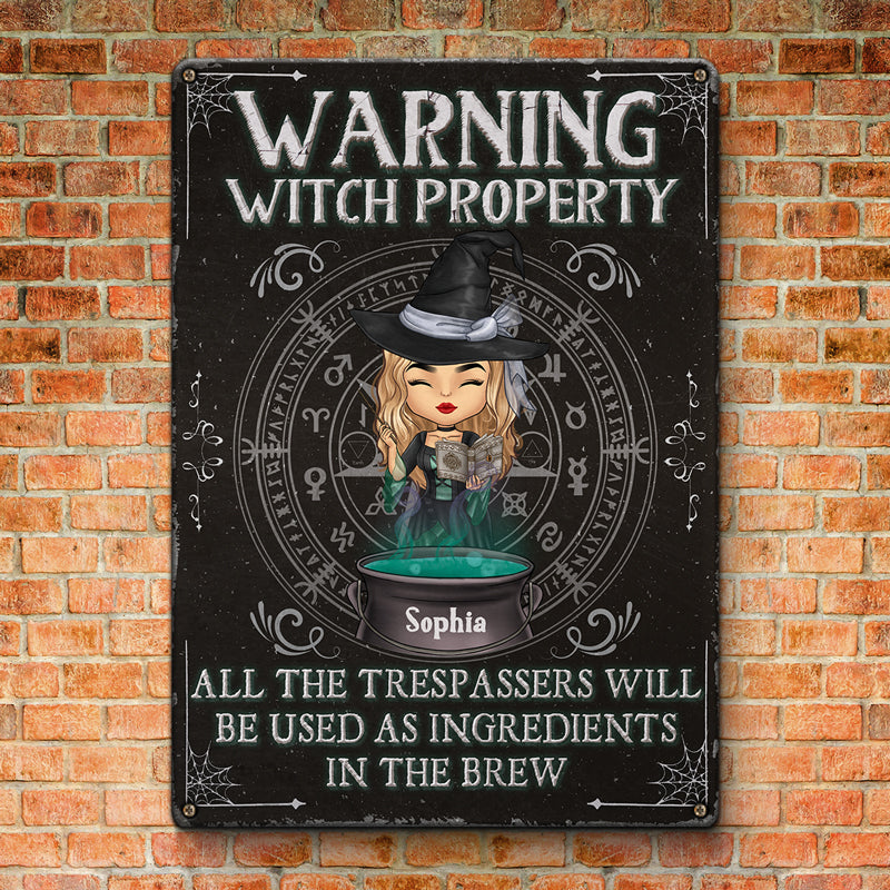 You Will Be Used As Ingredients - Personalized Custom Home Decor Witch Metal Sign - Halloween Gift For Witches, Yourself