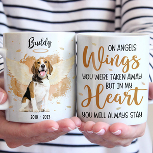 Custom Photo In My Heart You'll Always Stay - Memorial Personalized Custom Mug - Sympathy Gift For Pet Owners, Pet Lovers