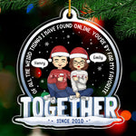 Straight To You - Couple Personalized Custom Ornament - Acrylic Custom Shaped - Christmas Gift For Husband Wife, Anniversary