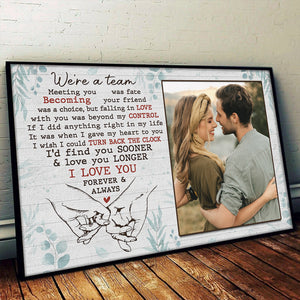 Love You Forever And Always - Couple Personalized Custom Horizontal Poster - Gift For Husband Wife, Anniversary