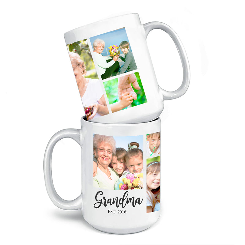 My Kids, My Everlasting Memories - Family Personalized Custom Mug - Gift For Grandma