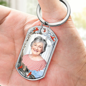 Custom Photo Carry You With Me Until I See You Again - Memorial Personalized Custom Keychain - Sympathy Gift For Family Members