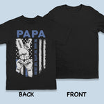 Custom Name Papa Gifts for Dad - Personalized Apparel