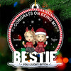 You Are My Favorite Notification - Bestie Personalized Custom Ornament - Acrylic Snow Globe Shaped - Christmas Gift For Best Friends, BFF, Sisters