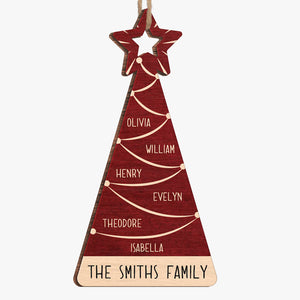 It's The Most Beautiful Time Of The Year - Family Personalized Custom Ornament - Wood Custom Shaped - Christmas Gift For Family Members