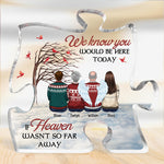 Custom Name Memorial Angel Family Decor - Personalized Shaped Acrylic Plaque