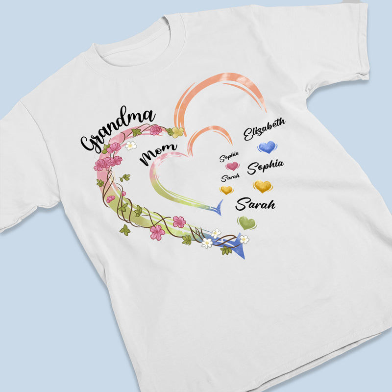 Mother Is The Heartbeat In The Home - Family Personalized Custom Unisex T-shirt, Hoodie, Sweatshirt - Gift For Mom, Grandma