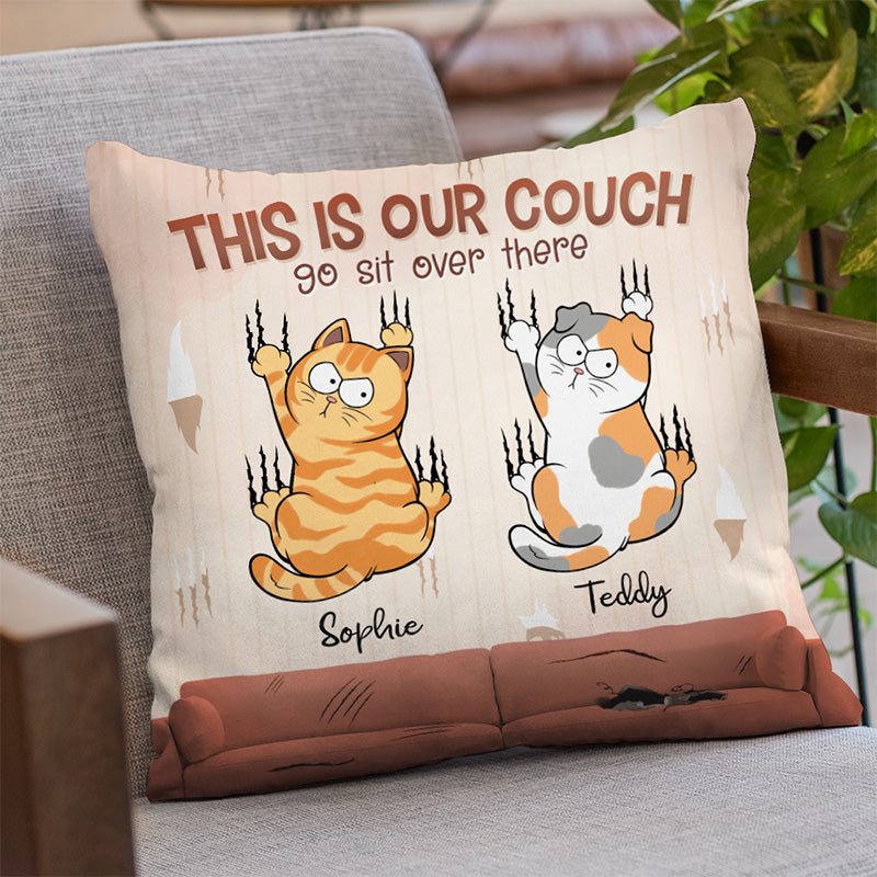 Life Is Better On The Couch - Cat Personalized Custom Pillow - Christmas Gift For Pet Owners, Pet Lovers