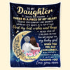 Daughter I Am So Proud Of You - Family Personalized Custom Blanket - Birthday Gift From Mom