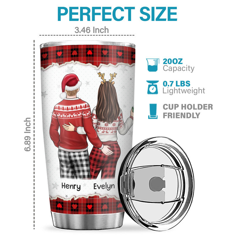 I Love You, I'm Keeping You - Couple Personalized Custom Tumbler - Christmas Gift For Husband Wife, Anniversary