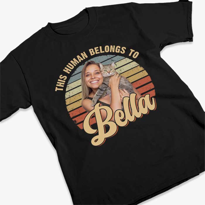 Custom Photo I Belong To This Cat - Cat Personalized Custom Unisex T-shirt, Hoodie, Sweatshirt - Gift For Pet Owners, Pet Lovers