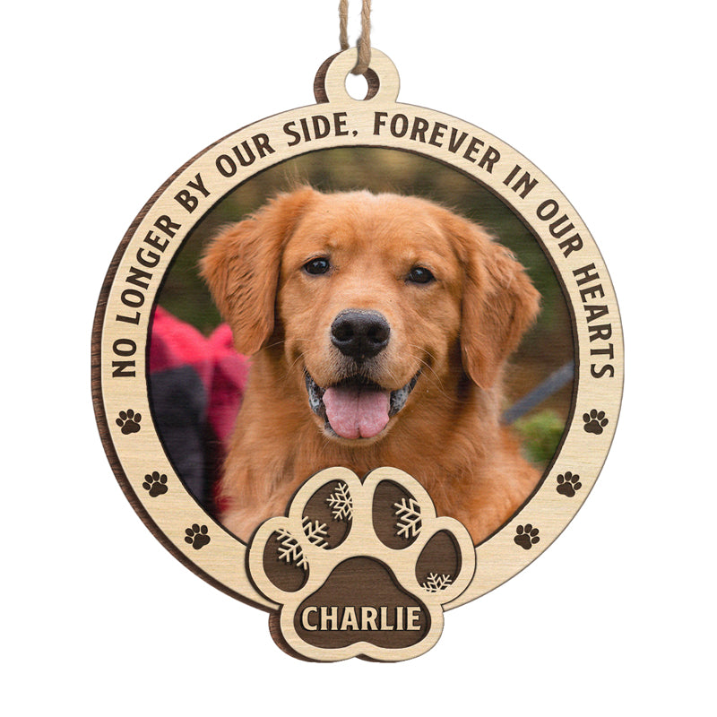 Custom Photo I’ll Miss You Until We Meet Again - Memorial Personalized Custom Ornament - Wood Custom Shaped - Christmas Gift, Sympathy Gift For Pet Owners, Pet Lovers