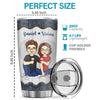 I Promise To Always Be By Your Side - Couple Personalized Custom Tumbler - Gift For Husband Wife, Anniversary