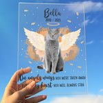 Custom Name Pet Memorial Gifts - Personalized Acrylic Plaque
