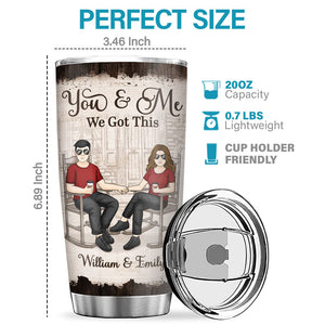 From Our First Kiss Till Our Last Breath - Couple Personalized Custom Tumbler - Gift For Husband Wife, Anniversary