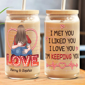 Love Yourself - Personalized Custom Glass Cup, Iced Coffee Cup - Birth -  Pawfect House ™