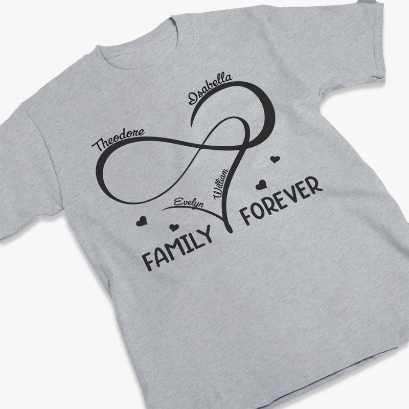Family Is Forever Close At Heart  - Family Personalized Custom Unisex T-shirt, Hoodie, Sweatshirt - Gift For Family Members