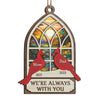 We're Always With You - Memorial Personalized Custom Ornament - Wood Custom Shaped - Christmas Gift, Sympathy Gift For Family Members