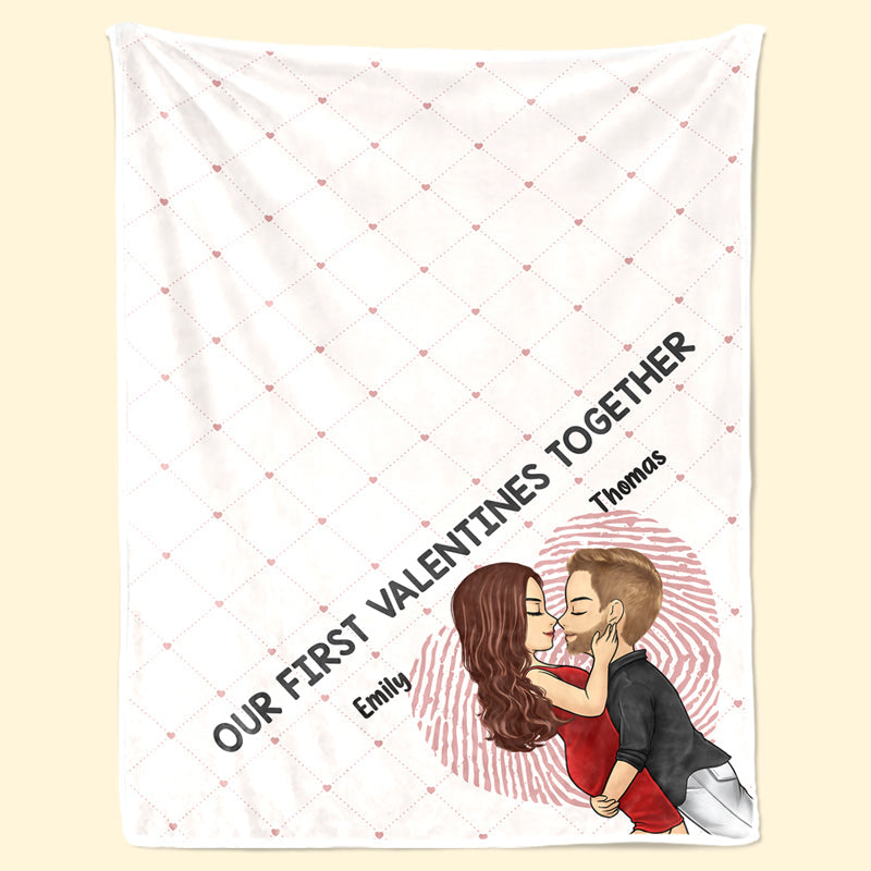 Let's Make This Last Forever - Couple Personalized Custom Blanket - Valentine Gift For Husband Wife, Anniversary, First Valentines Together