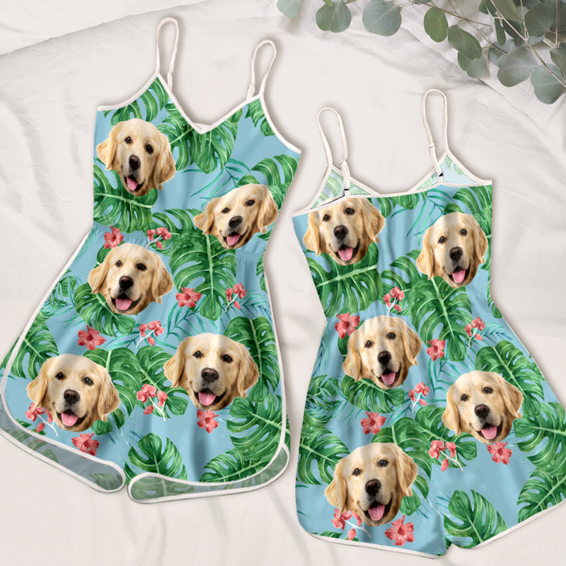 Custom Photo Summer Is Comming To Town - Dog & Cat Personalized Custom Sleeveless Romper - Gift For Pet Owners, Pet Lovers