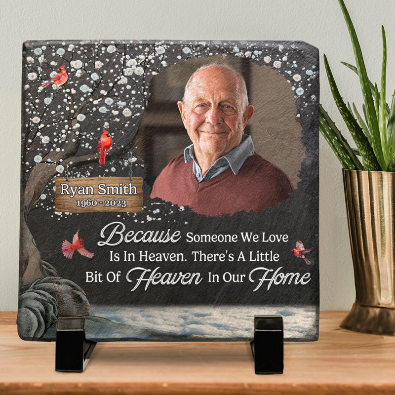 Custom Photo We Know You Would Be Here Today - Memorial Personalized Custom Square Shaped Memorial Stone - Sympathy Gift For Family Members