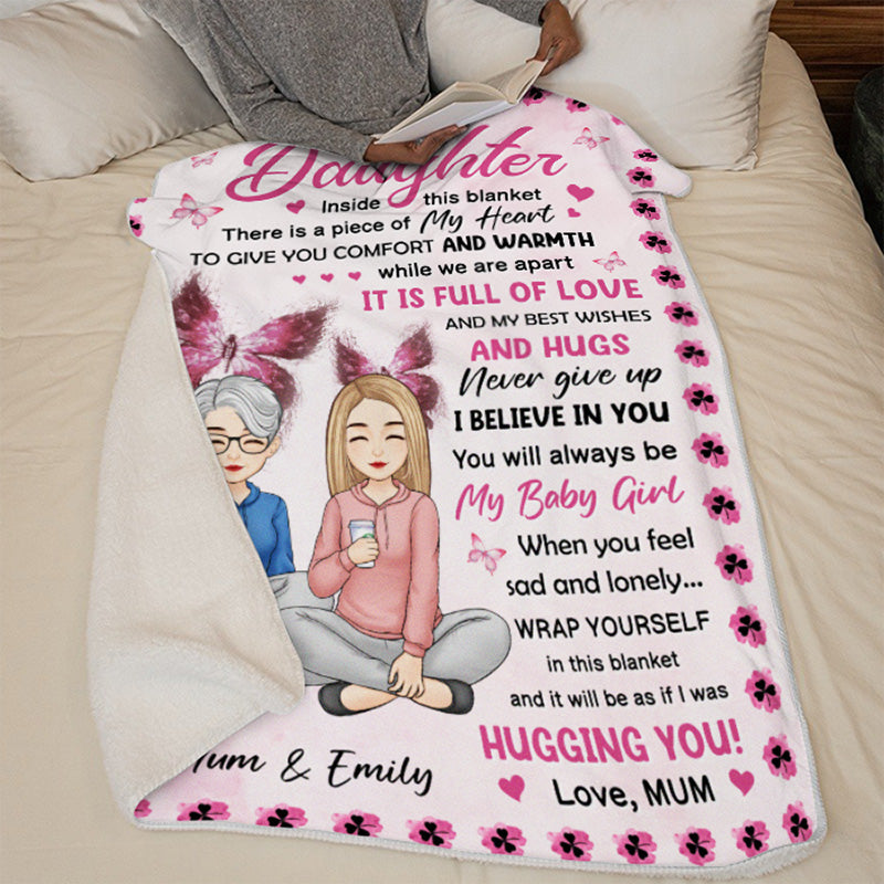 Lots Of Love Best Wishes And Hugs - Family Personalized Custom Blanket - Christmas Gift From Mom