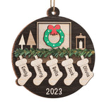 Custom Name Christmas Stocking Family Gifts - Personalized Ornament