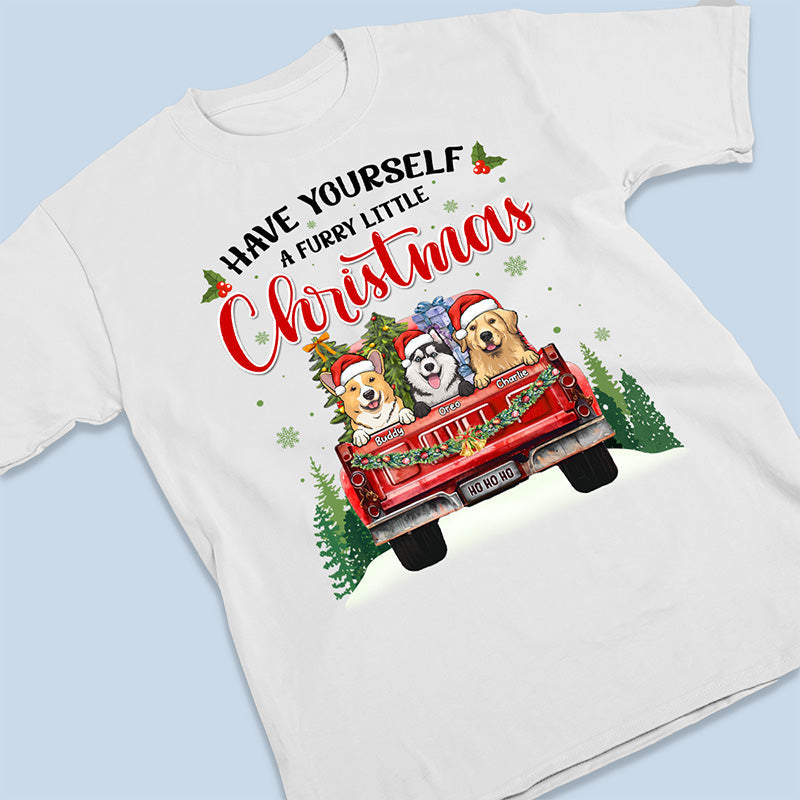 A Furry Little Christmas - Dog & Cat Personalized Custom Unisex T-shirt, Hoodie, Sweatshirt - Christmas Gift For Pet Owners, Pet Lovers
